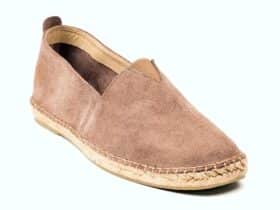 Alpargata plana de serraje para hombre