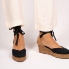 Alpargata cuna media cintas TARA modelo Alpargata cuña media cintas TARA