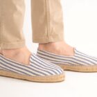 Alpargata plana ABEL rayas para hombre