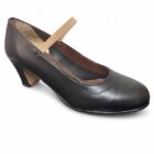 Zapatos de flamenco semiprofesionales piel con goma