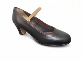 Zapatos de flamenco semiprofesionales piel con goma