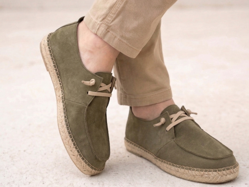 Alpargata plana WALLABY de serraje para hombre