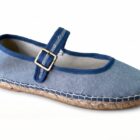 Alpargata plana Mercedita de Lona AIR-AZUL