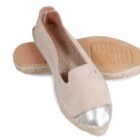 alpargata plana veneciana serraje arena 1