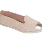 alpargata plana veneciana serraje arena 2