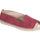 alpargata plana veneciana serraje burdeos 2