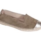 alpargata plana veneciana serraje kaki 2