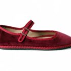 Merceditas Venecianas terciopelo MaryJane burdeos