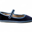 Merceditas Venecianas terciopelo MaryJane marino