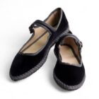 Merceditas Venecianas terciopelo MaryJane negro
