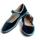 Merceditas Venecianas terciopelo MaryJane zafiro