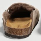 zueco serraje forrado detalleforro Zueco BIO de serraje con forro interior de pelo boreal - Detalle del forro interior