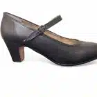Zapato Amateur Piel Trabilla claveteado 1 Zapatos de flamenco semiprofesionales piel con correa