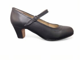 Zapatos de flamenco semiprofesionales piel con correa