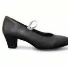 Zapato Iniciacion Piel Goma claveteado 1 Zapatos de flamenco iniciación piel con goma